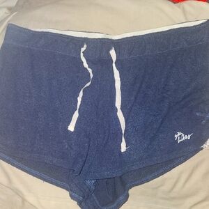 Gilly Hicks Blue Drawstring Shorts